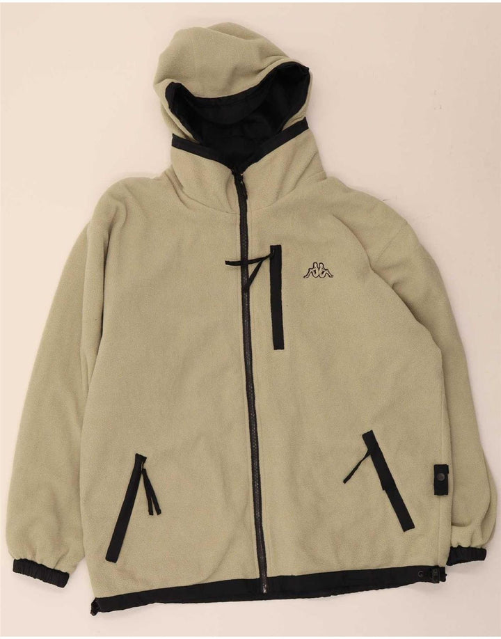 Kappa Mens Hooded Reversible Jacket UK 36 Small Black Polyester