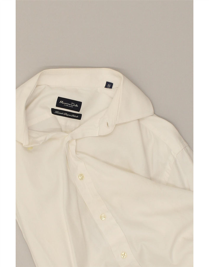 MASSIMO DUTTI Mens Formal Shirt Size 17 43 XL White Cotton | Vintage Massimo Dutti | Thrift | Second-Hand Massimo Dutti | Used Clothing | Messina Hembry 