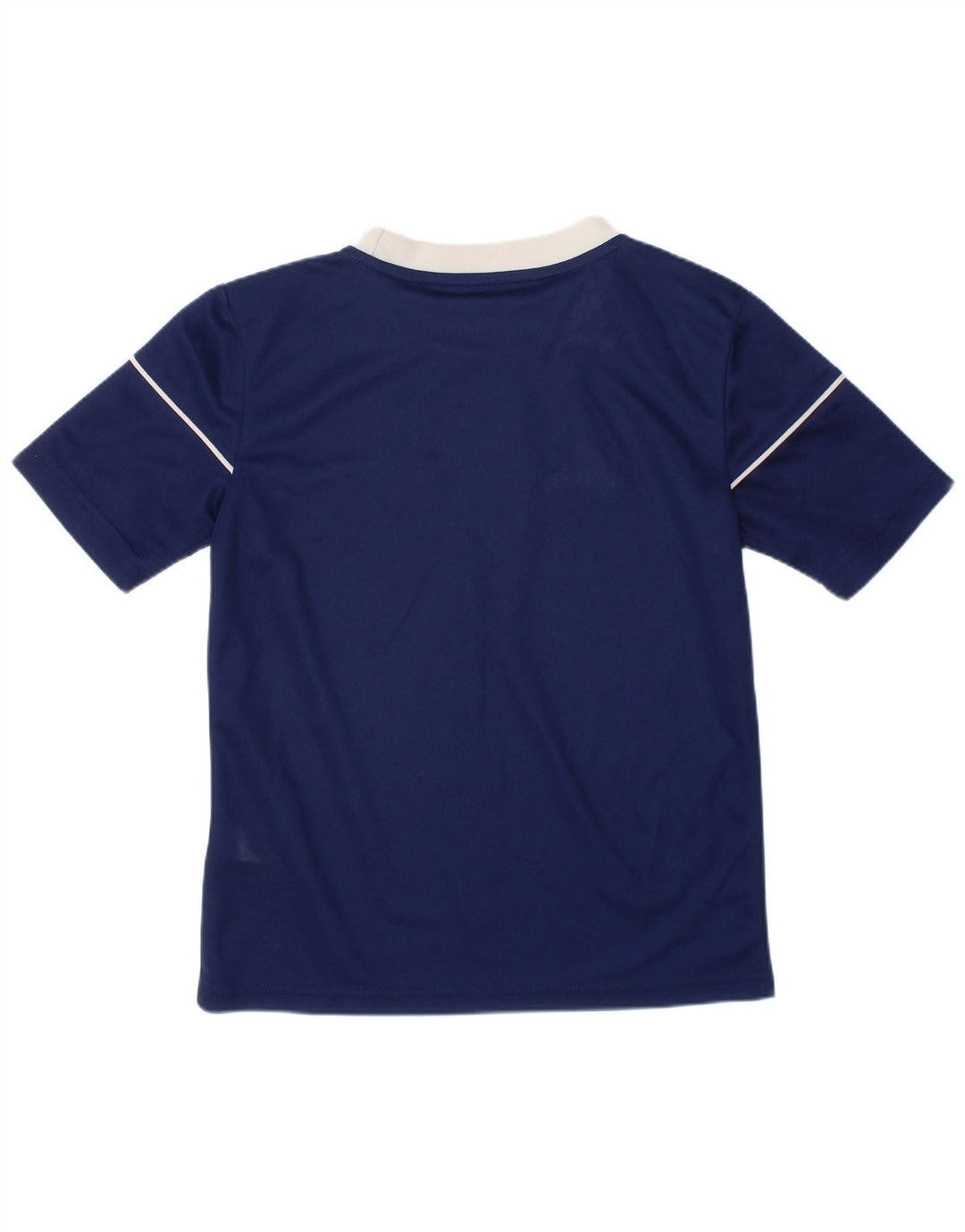 ADIDAS Boys Aeroready T-Shirt Top 7-8 Years Navy Blue Polyester