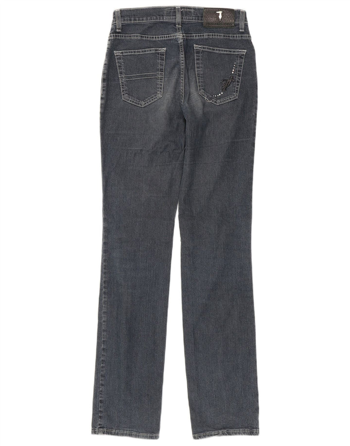 Trussardi Womens Straight Jeans W26 L33 Navy Blue Cotton