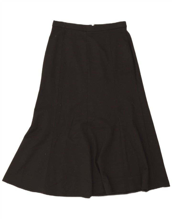 Orvis Womens Trumpet Skirt US 12 Medium W28  Black Polyester