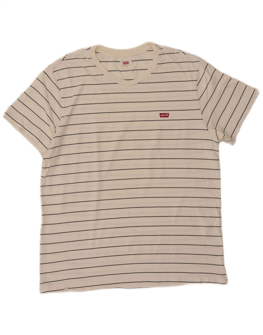 LEVI'S Mens T-Shirt Medium White Striped