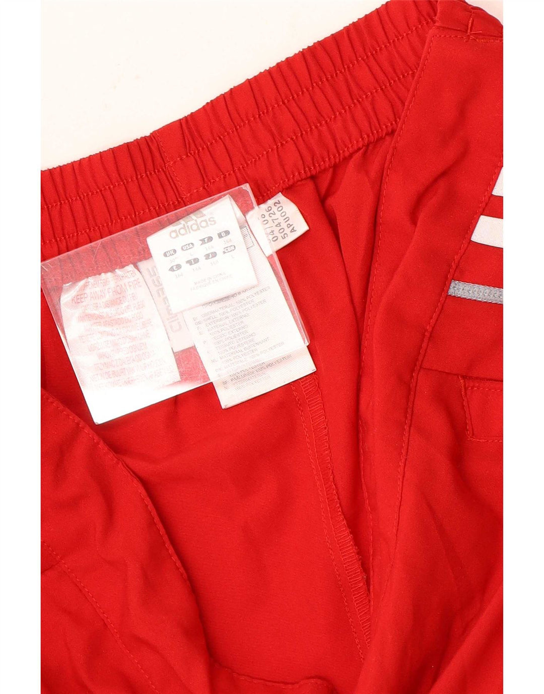 Adidas Boys Climalite Graphic Sport Shorts 13-14 Years Red Polyester