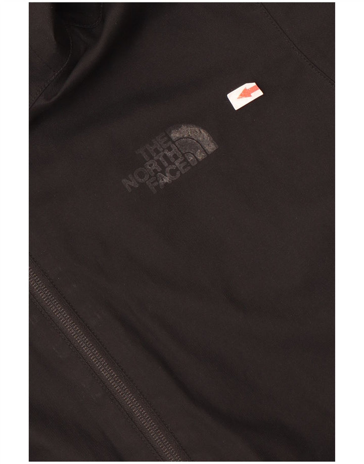 The North Face Mens Hooded Rain Jacket UK 36 Small Black Polyester