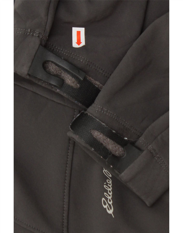 EDDIE BAUER Womens Hooded Windbreaker Jacket UK 18 XL Grey Polyester Vintage Eddie Bauer and Second-Hand Eddie Bauer from Messina Hembry 