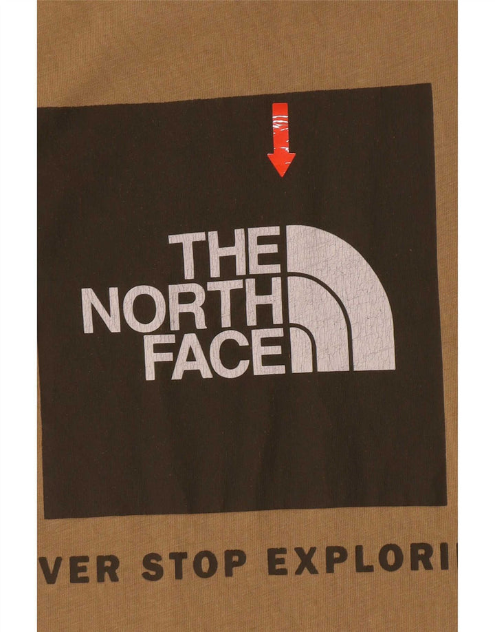The North Face Mens Short Sleeve Regular Graphic T-Shirt Top Large Brown