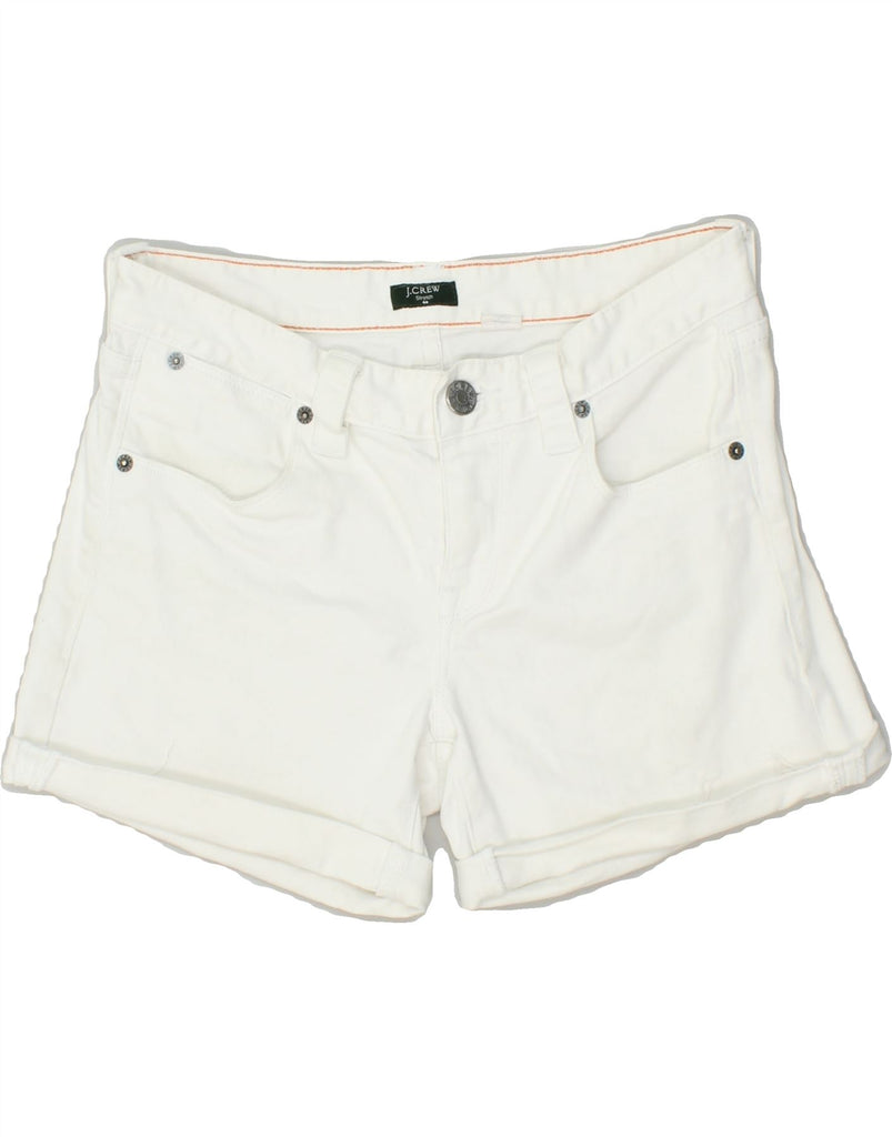 J. CREW Womens Denim Shorts US 2 XS W26 White Cotton | Vintage J. Crew | Thrift | Second-Hand J. Crew | Used Clothing | Messina Hembry 