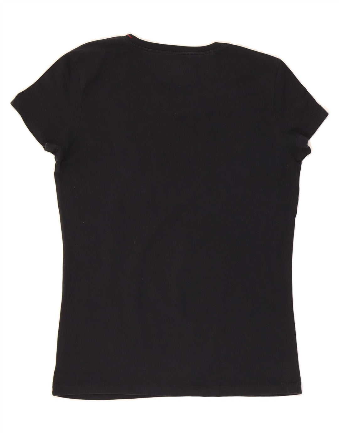 MURPHY & NYE Womens Graphic T-Shirt Top UK 12 Medium Navy Blue Cotton Vintage Murphy & Nye and Second-Hand Murphy & Nye from Messina Hembry 