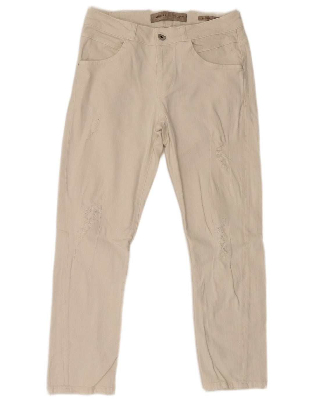 Guess Womens Slim Jeans W27 L26 White Cotton
