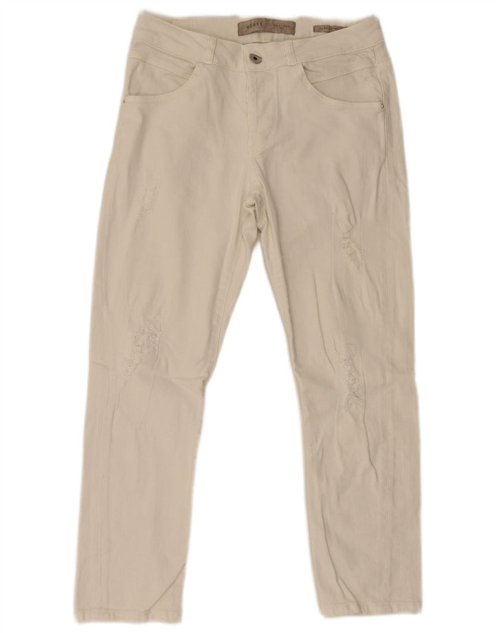 Guess Womens Slim Jeans W27 L26 White Cotton