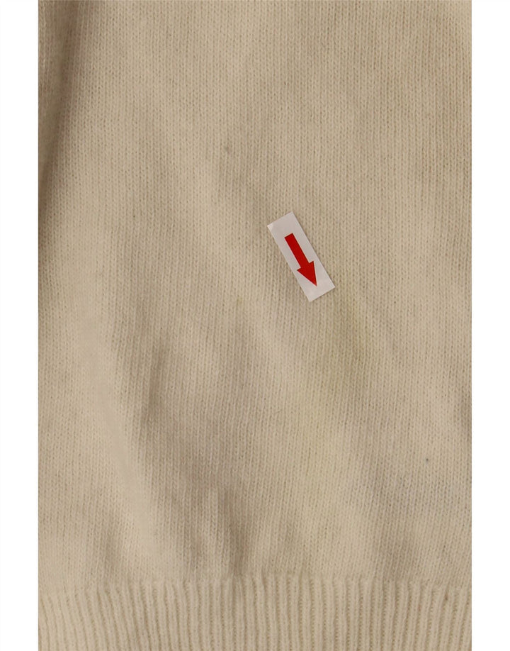 Zara Womens Vest Tank Top UK 18 XL Off White Wool