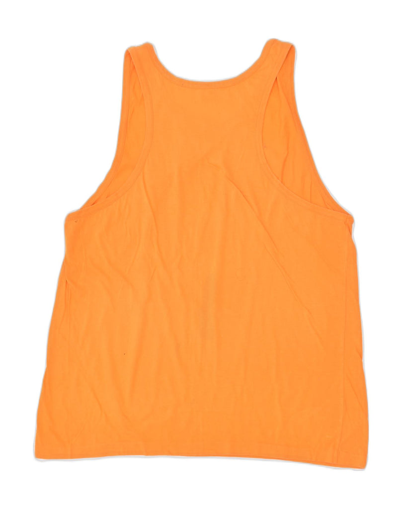 FILA Womens Graphic Vest Top UK 16 Large Orange | Vintage | Thrift | Second-Hand | Used Clothing | Messina Hembry 