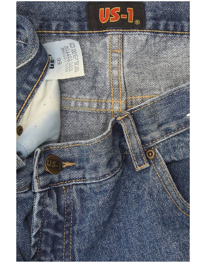 Vintage Mens Straight Jeans W38 L33 Blue Cotton