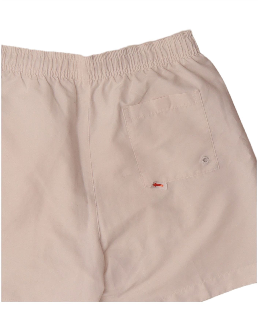 Calvin Klein Mens Graphic Swimming Shorts Small  White Polyester
