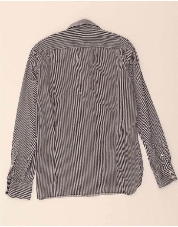 TED BAKER Mens Shirt Size 2 Small Blue Pinstripe Cotton Vintage Ted Baker and Second-Hand Ted Baker from Messina Hembry 