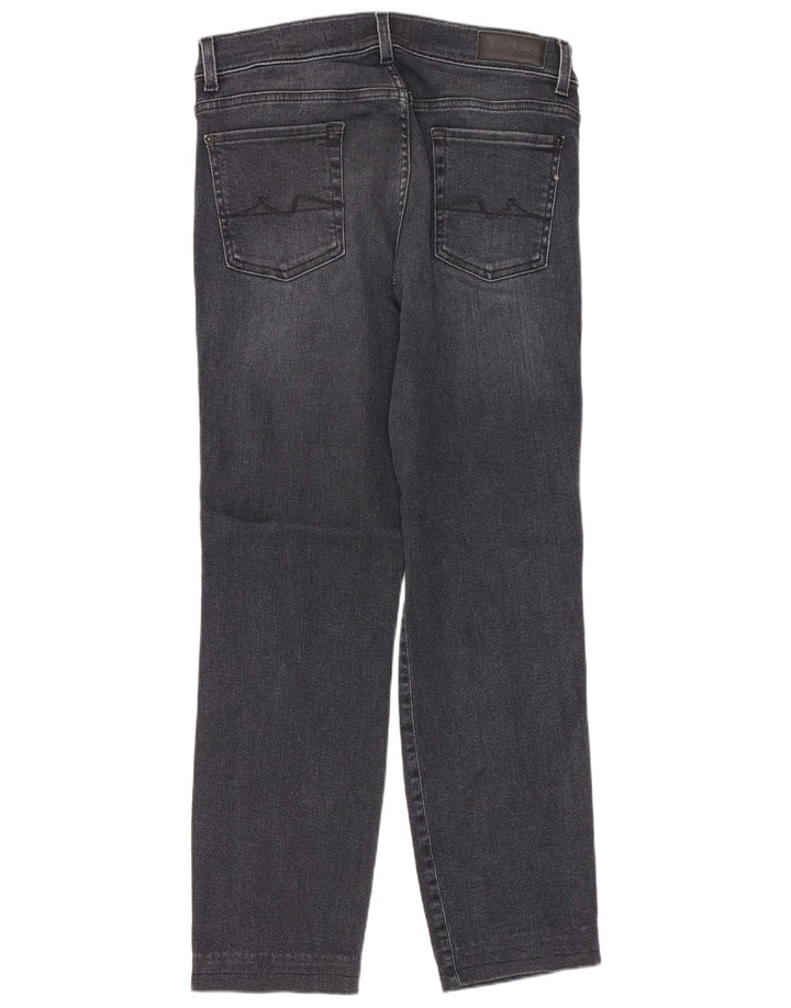 7 For All Mankind Womens Straight Jeans W30 L27 Navy Blue