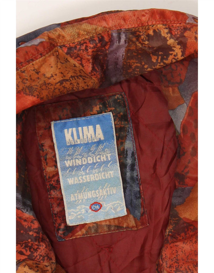 C&A Womens Abstract Pattern Windbreaker Coat UK 14 Large Multicoloured