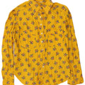 Vintage Womens Shirt UK 8 Small Yellow Floral