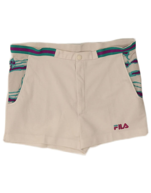 Fila Mens Chino Shorts IT 48 Medium W33 White Striped