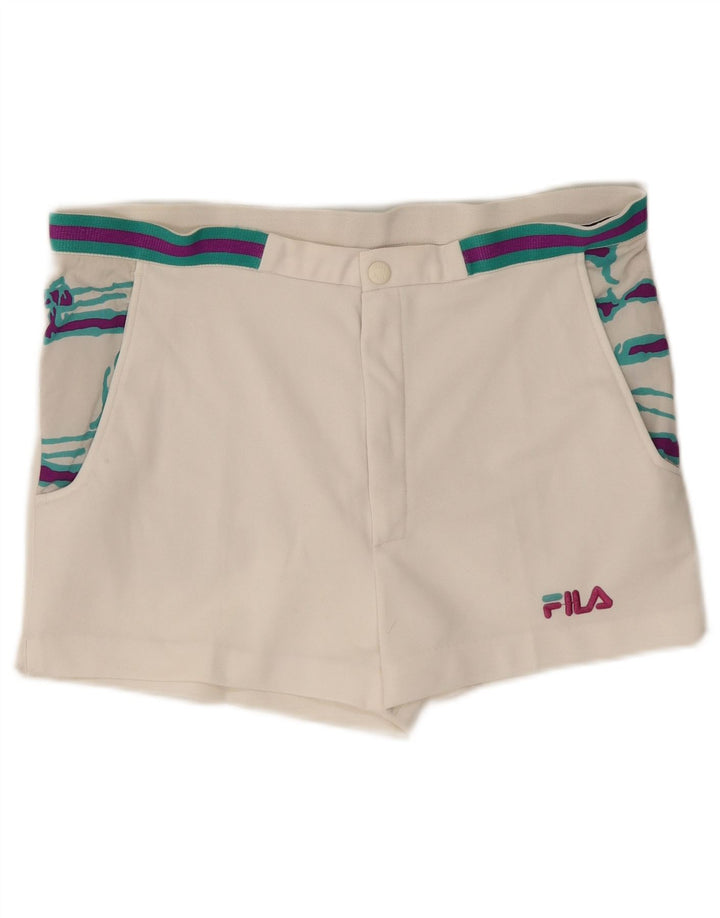 Fila Mens Chino Shorts IT 48 Medium W33 White Striped