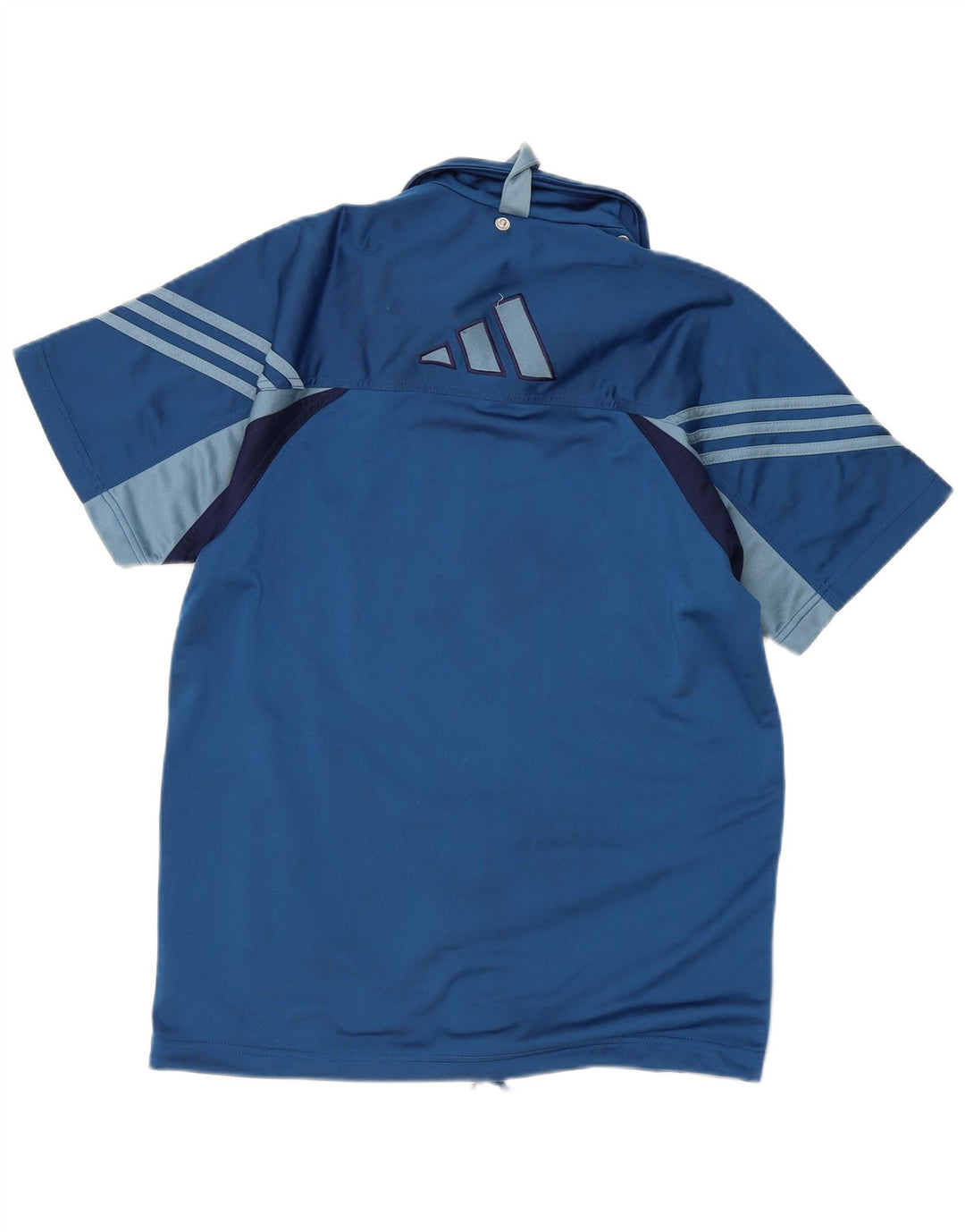 Adidas Boys Graphic Tracksuit Top Jacket 15-16 Years Blue Colourblock
