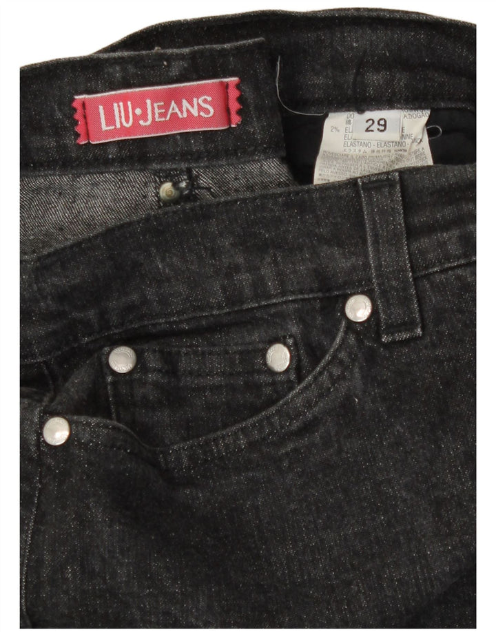 Liu Jo Womens Denim Skirt W29 Medium Grey Cotton