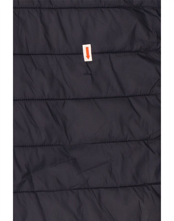 CREW CLOTHING Mens Padded Jacket UK 38 Medium Navy Blue Nylon