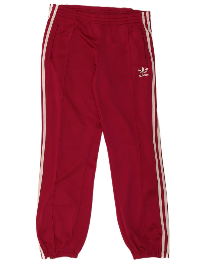 Adidas Womens Tracksuit Trousers Joggers EU 40 Medium Pink Polyester