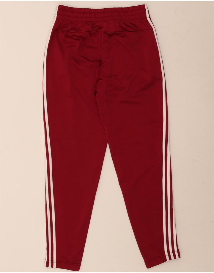 Adidas Womens Tracksuit Trousers UK 8/10 Small  Burgundy Polyester