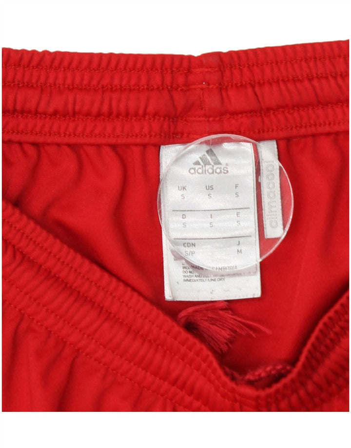 ADIDAS Mens Climacool Sport Shorts Small Red Colourblock Polyester