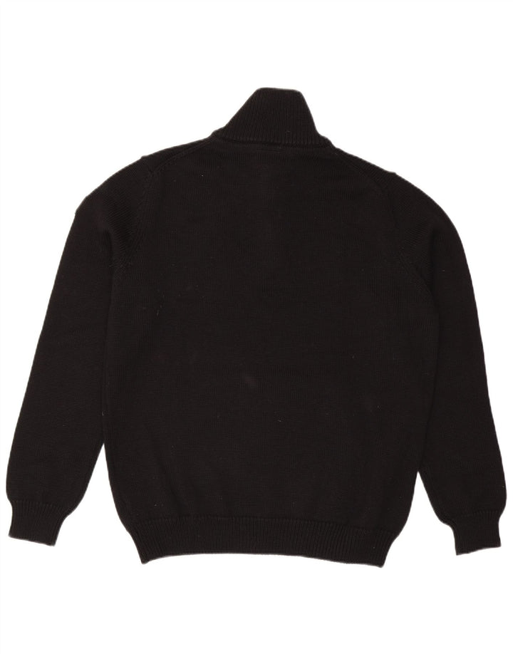 Marina Yachting Mens Button Neck Jumper Sweater 2XL Black Wool