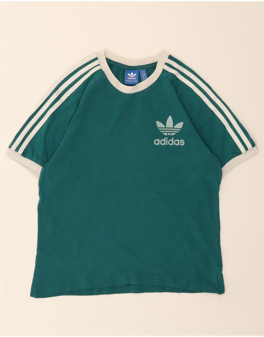 ADIDAS Womens Graphic T-Shirt Top UK 10 Small Green