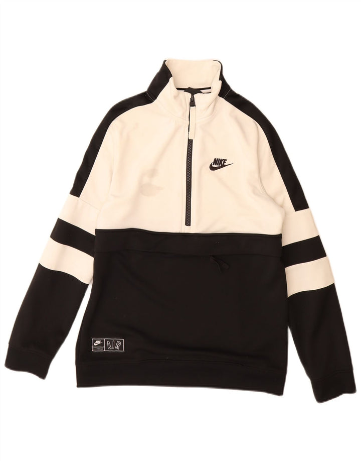Nike Boys Air Sweatshirt Jumper 12-13 Years Large White Colourblock