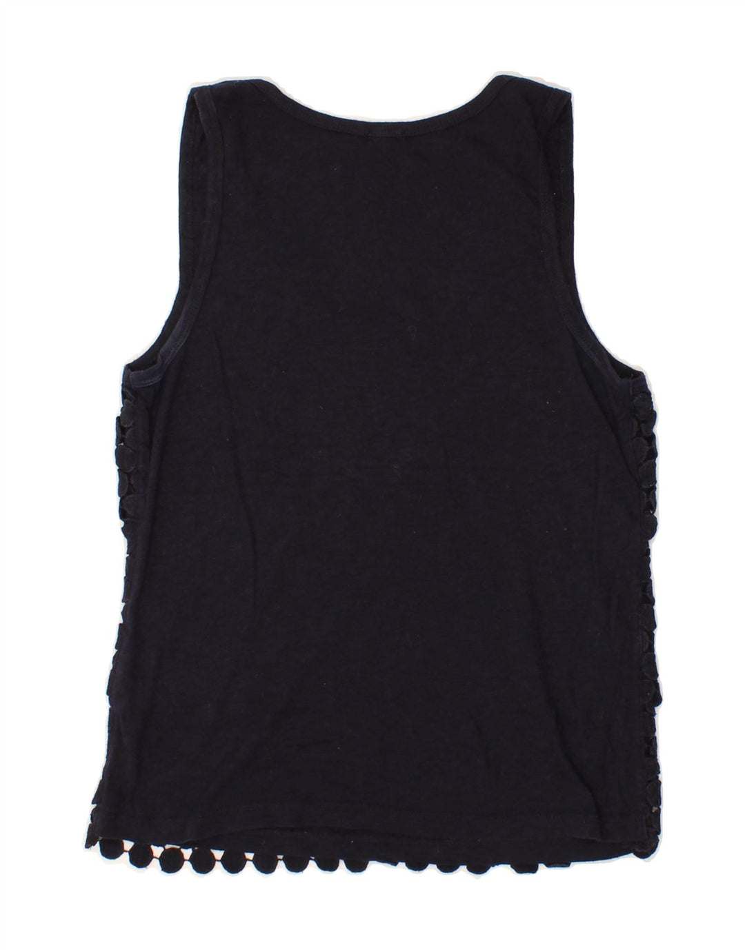 J. CREW Womens Vest Top UK 12 Medium Navy Blue Cotton Vintage J. Crew and Second-Hand J. Crew from Messina Hembry 