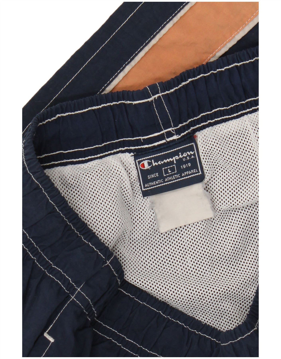 Champion Mens Swimming Shorts Large Navy Blue Colourblock