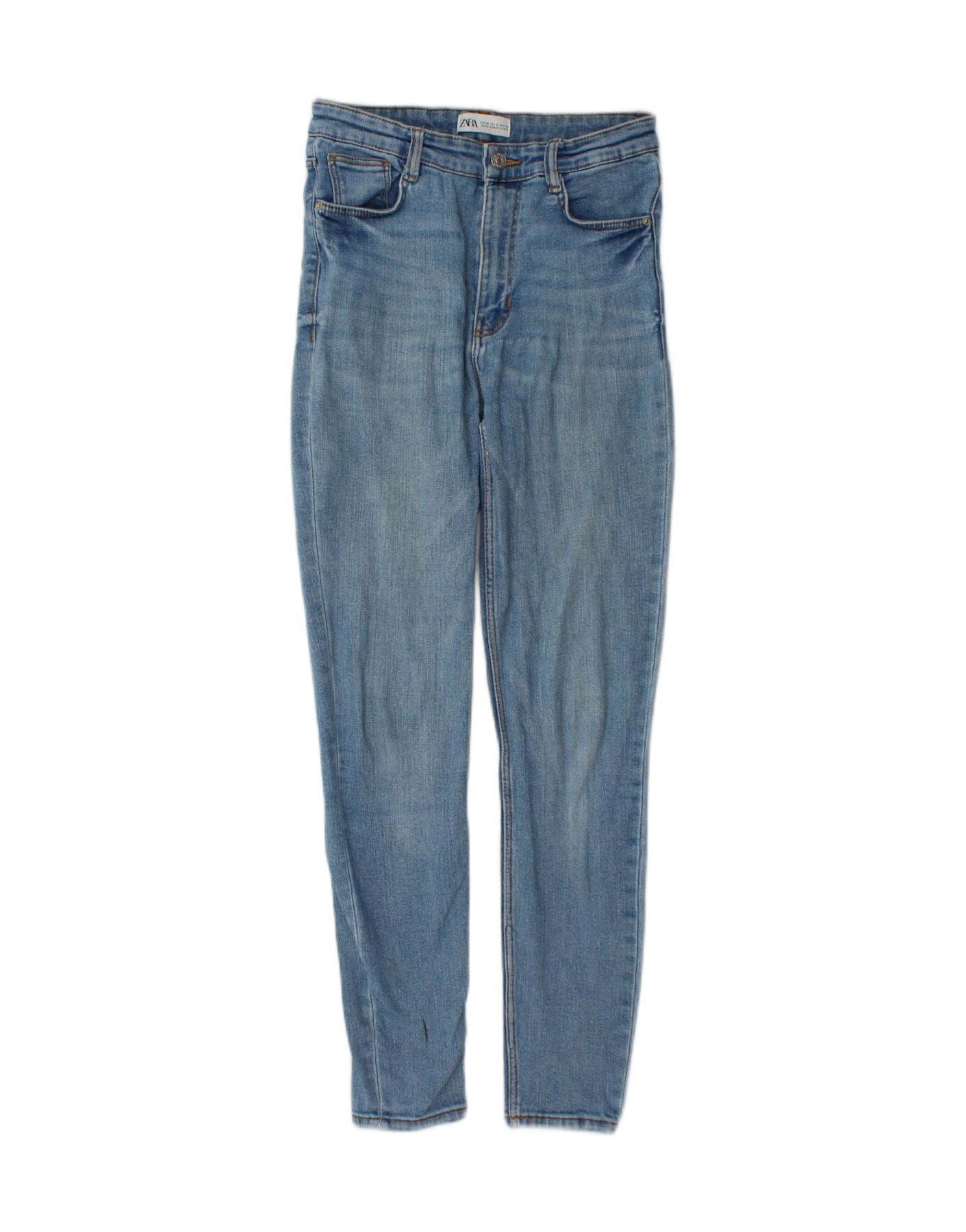 Jean skinny ZARA pour femme EU 38 Medium W28 L28 Bleu Vêtements - Main Image