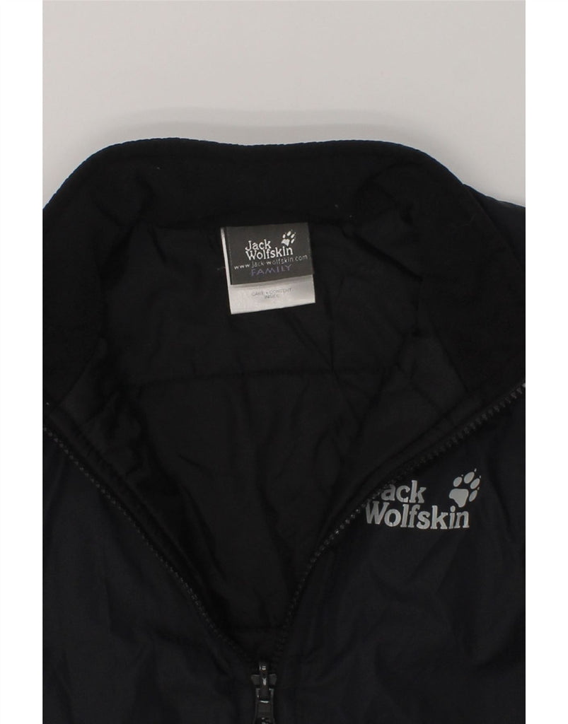 JACK WOLFSKIN Boys Bomber Jacket 9-10 Years Black Polyamide | Vintage Jack Wolfskin | Thrift | Second-Hand Jack Wolfskin | Used Clothing | Messina Hembry 