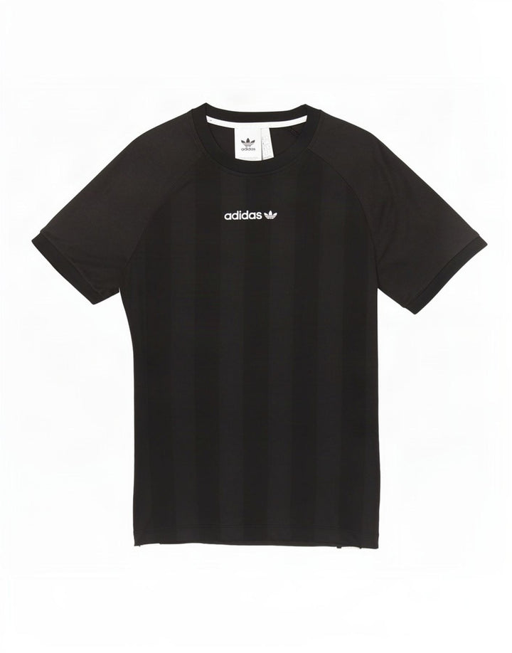 Adidas Mens Graphic T-Shirt Top Small Black Colourblock Polyester