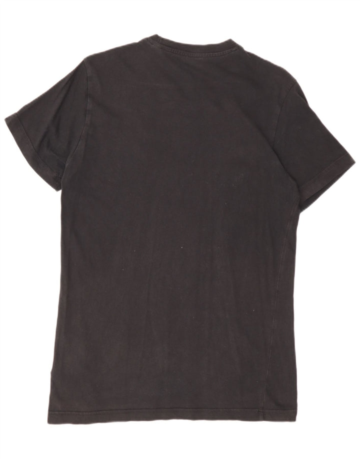 ADIDAS Mens Graphic T-Shirt Top Small Black Cotton