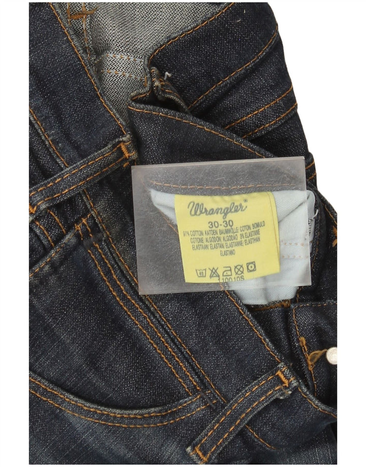 Wrangler Womens Flared Jeans W30 L30 Navy Blue Cotton