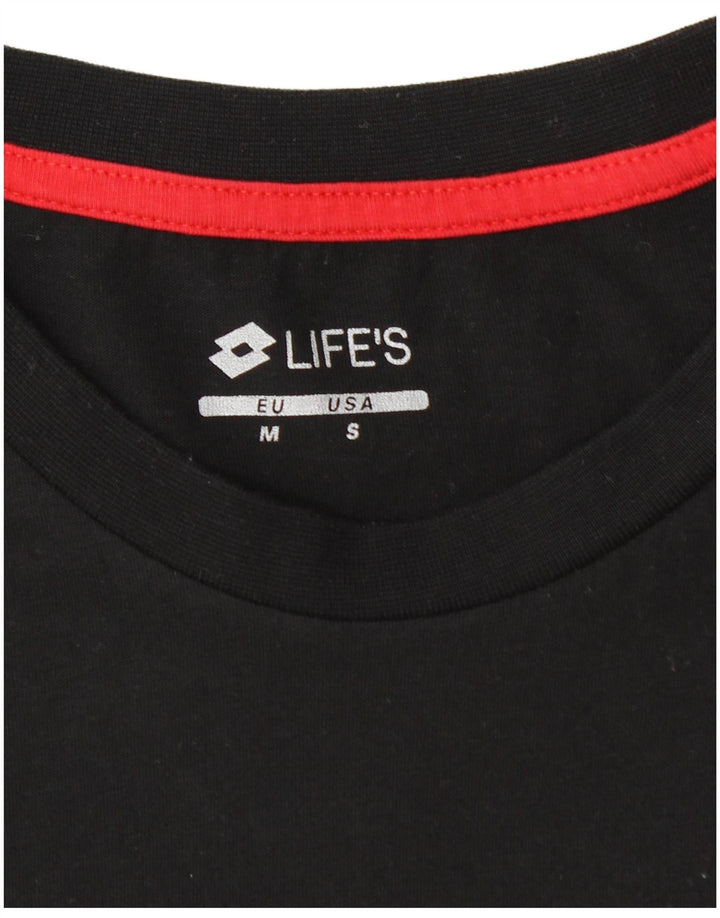 Lotto Mens Graphic Top Long Sleeve Small Black