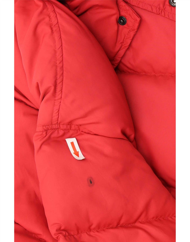 Geospirit Womens Hooded Padded Jacket EU 42 Large Red Polyamide
