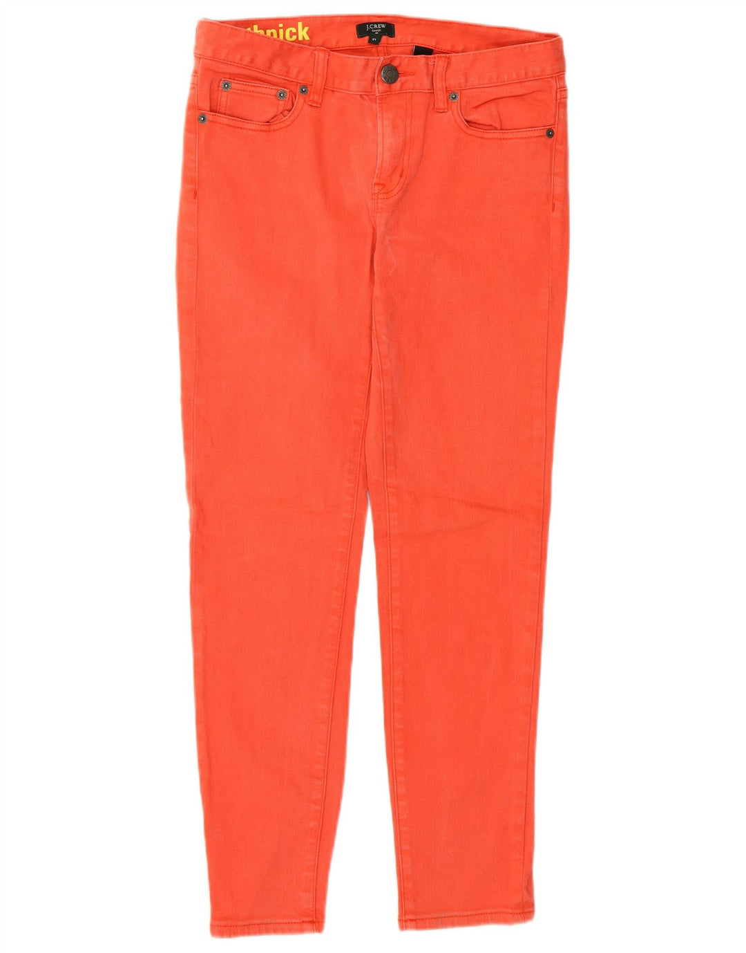 J. Crew Womens Stretch Skinny Jeans W27 L27 Orange