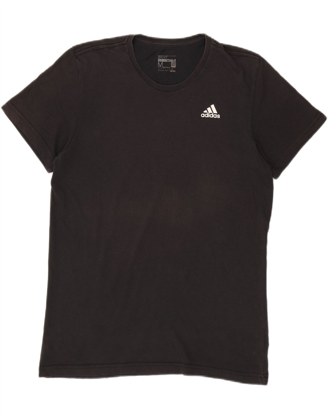 Adidas Mens Climalite T-Shirt Top Medium Black Cotton
