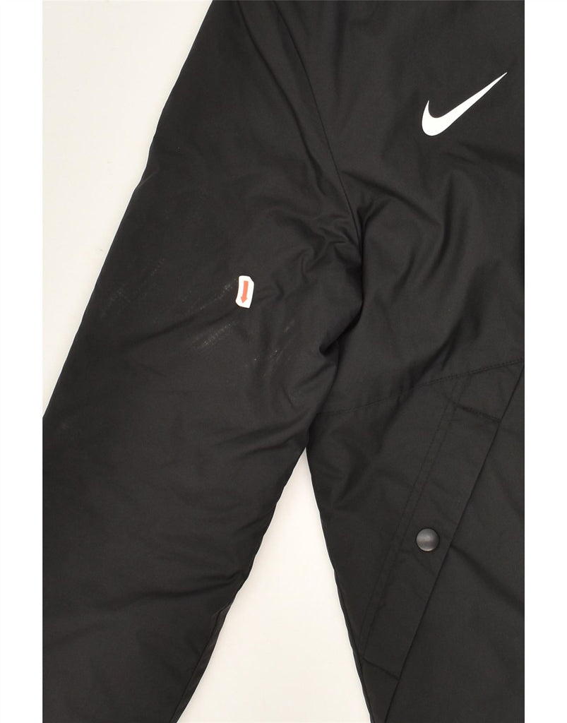 NIKE Mens Hooded Windbreaker Coat UK 36 Small Black Polyester Vintage Nike and Second-Hand Nike from Messina Hembry 