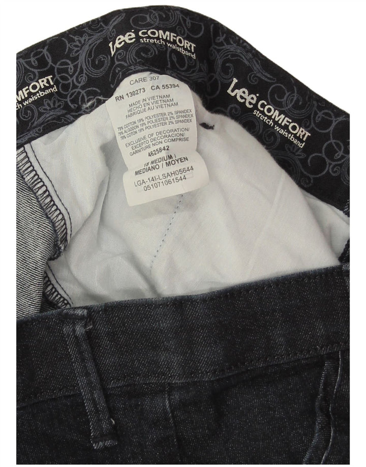 LEE Womens Denim Shorts US 18 2XL W38 Navy Blue Cotton