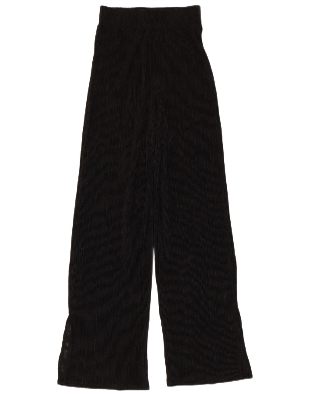 Zara Womens See Through Wide Leg Trousers Small W24 L31 Black