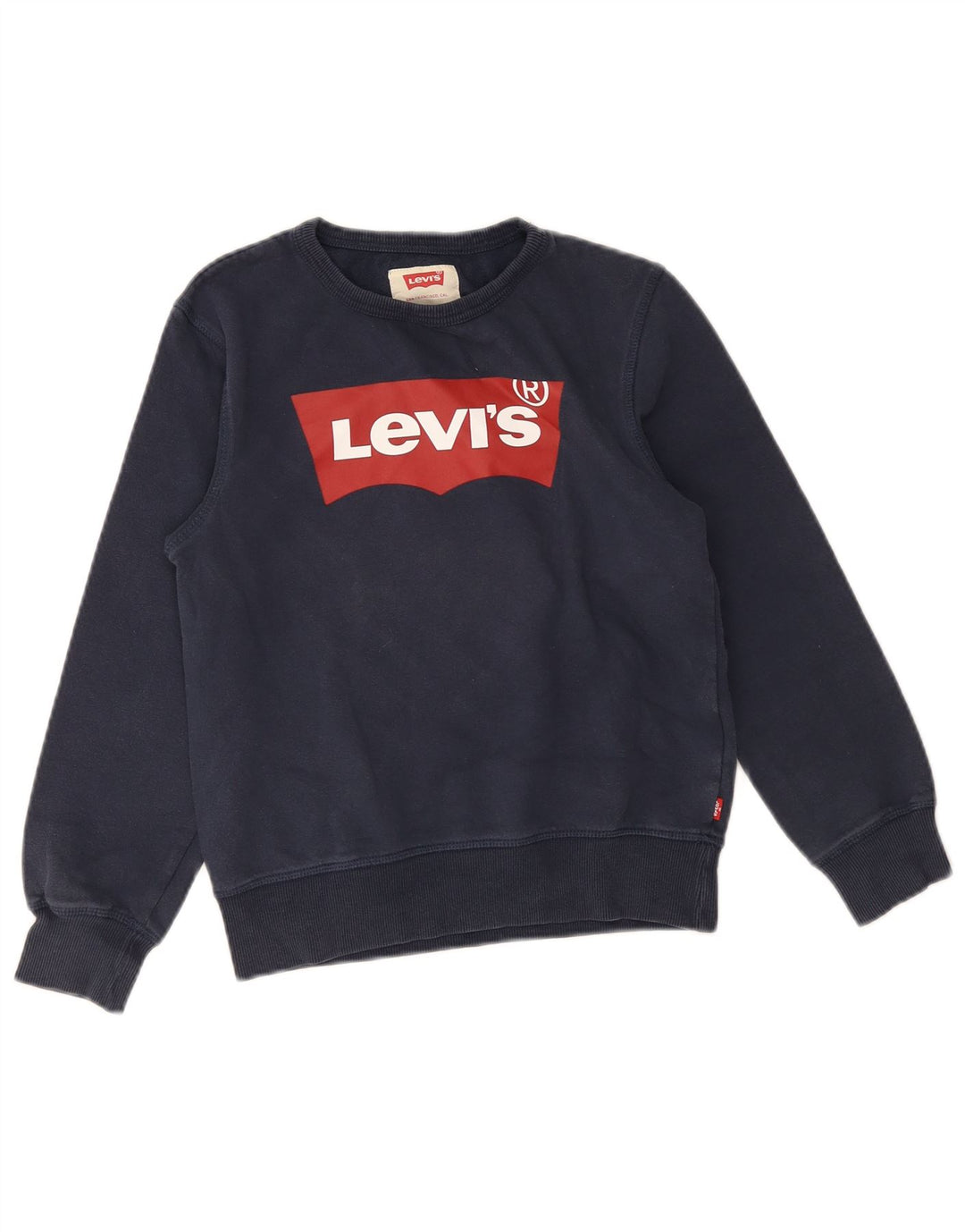 Levi's Girls Graphic Sweatshirt Jumper 11-12 Years Navy Blue
