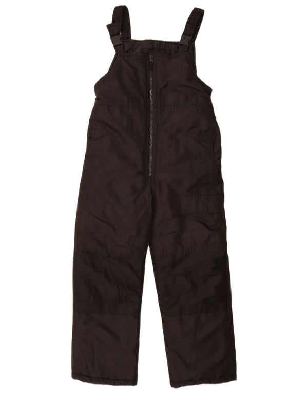 LONDON FOG Boys Dungarees Ski Jumpsuit 7-8 Years Small Black Polyester