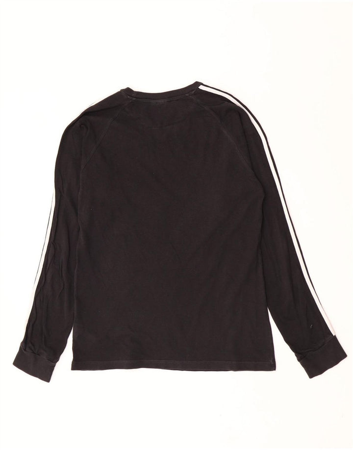Adidas Mens Graphic Top Long Sleeve Medium Black Cotton